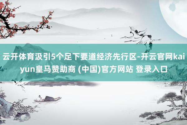 云开体育汲引5个足下要道经济先行区-开云官网kaiyun皇马赞助商 (中国)官方网站 登录入口
